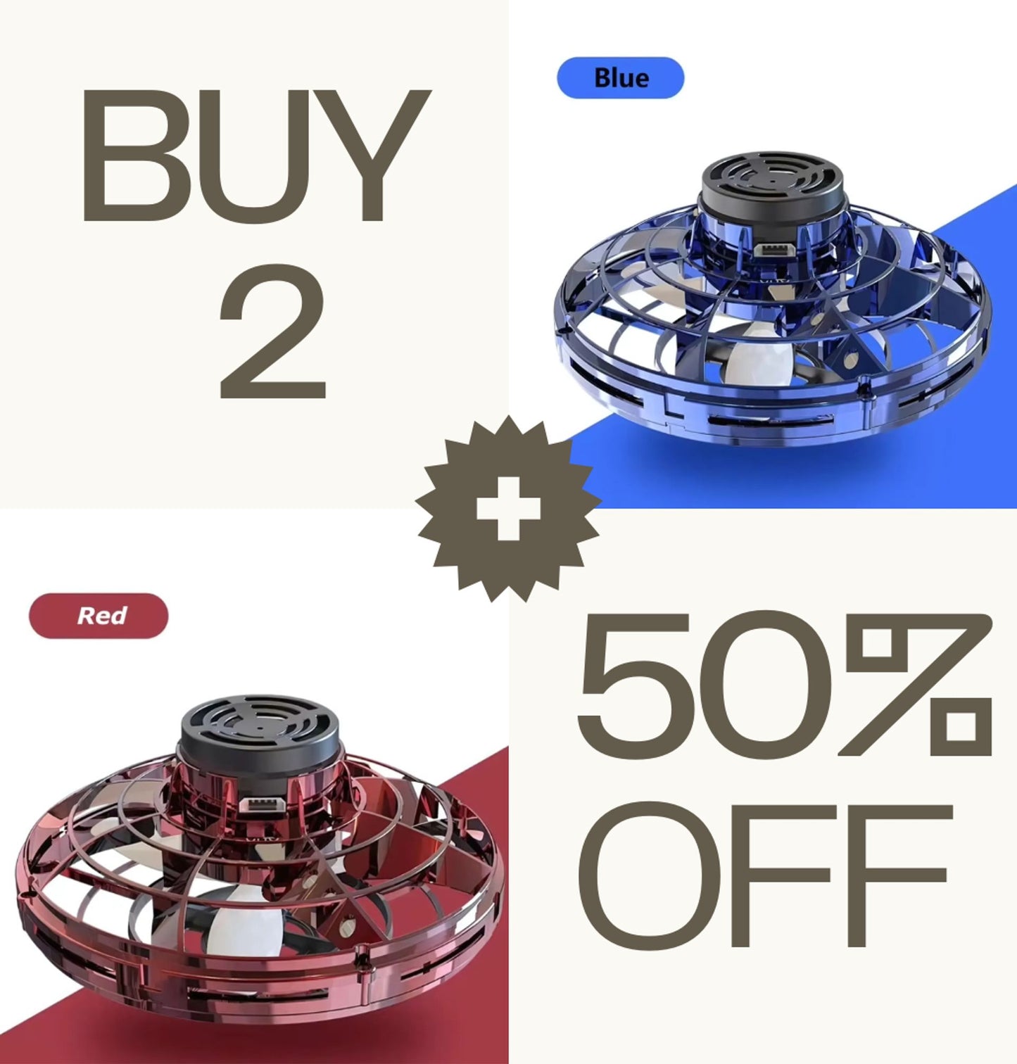 🔥Hot Sales-80% OFF 🛸 Magical Flying Spinner🎁