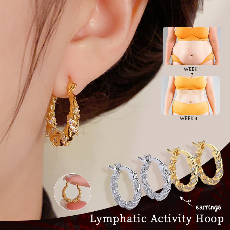 Lymphatic activity hoop earrings（Ending Soon Discount!🔥 )