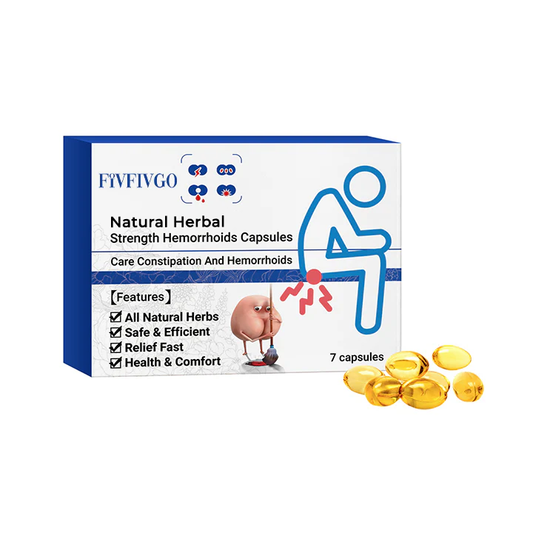 (🔥Last Day Sale-85% OFF🔥）Fivfivgo™ Natural Herbal Strength Hemorrhoid Capsules