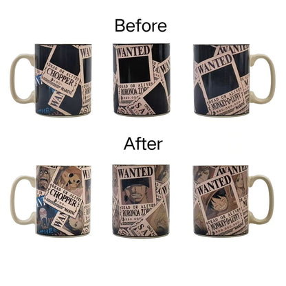 Straw Hat Crew Wanted Poster Color Change Mug