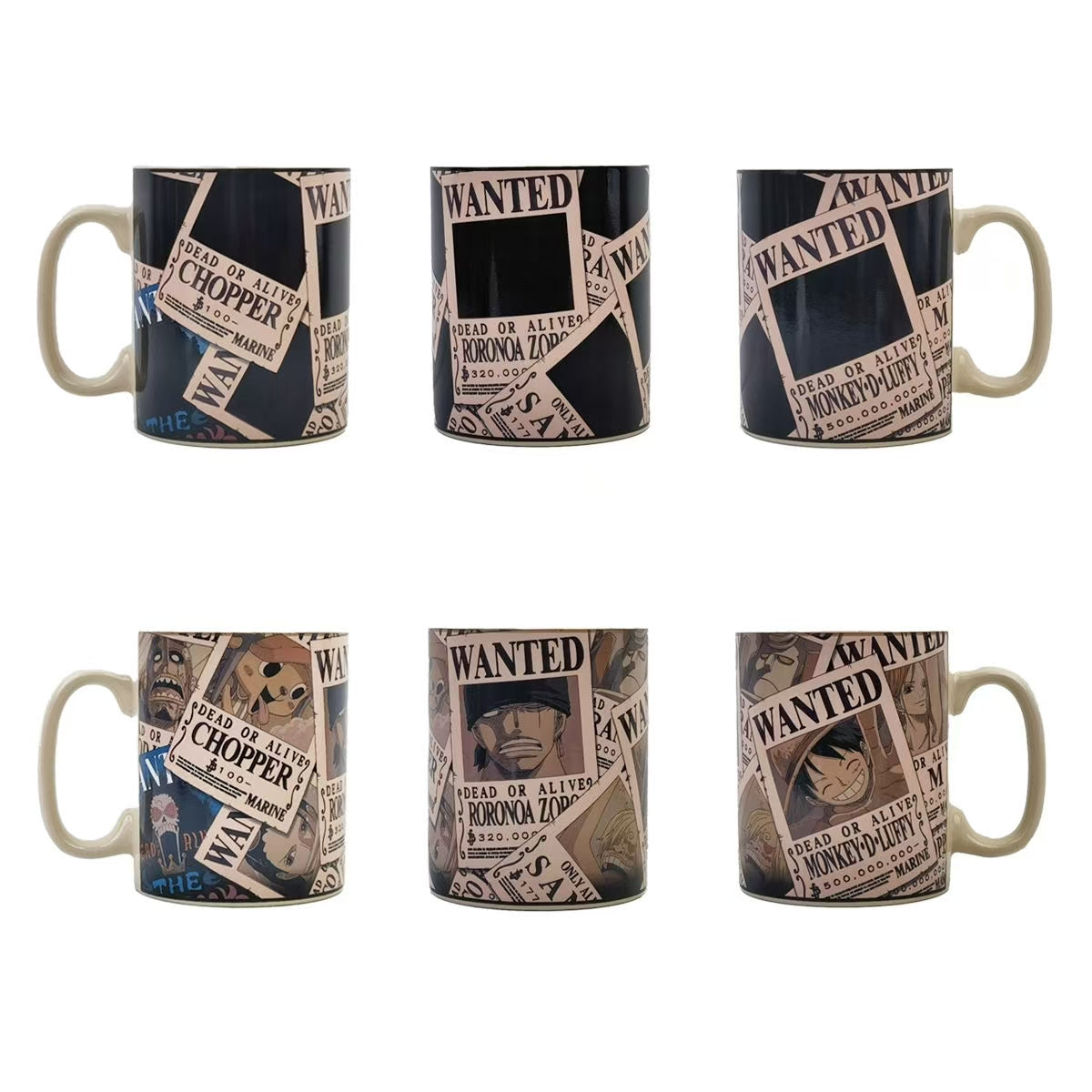 Straw Hat Crew Wanted Poster Color Change Mug