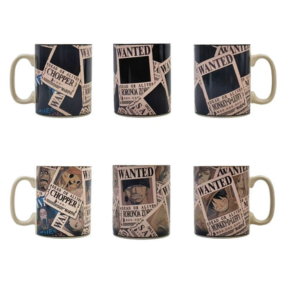 Straw Hat Crew Wanted Poster Color Change Mug