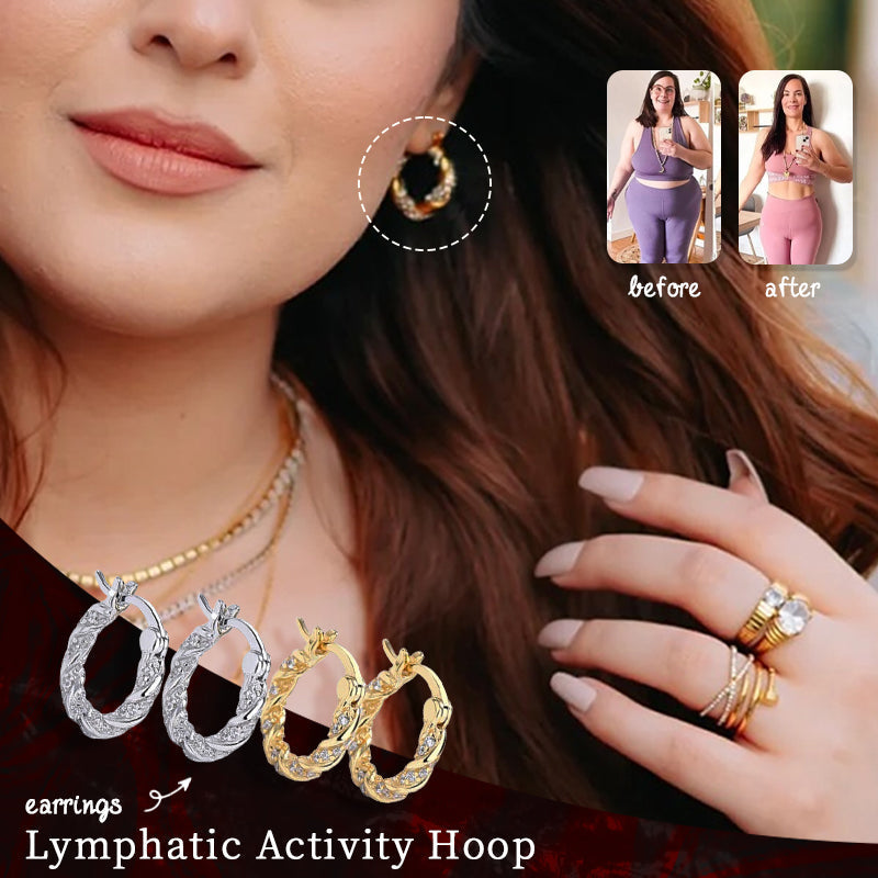 Lymphatic activity hoop earrings（Ending Soon Discount!🔥 )