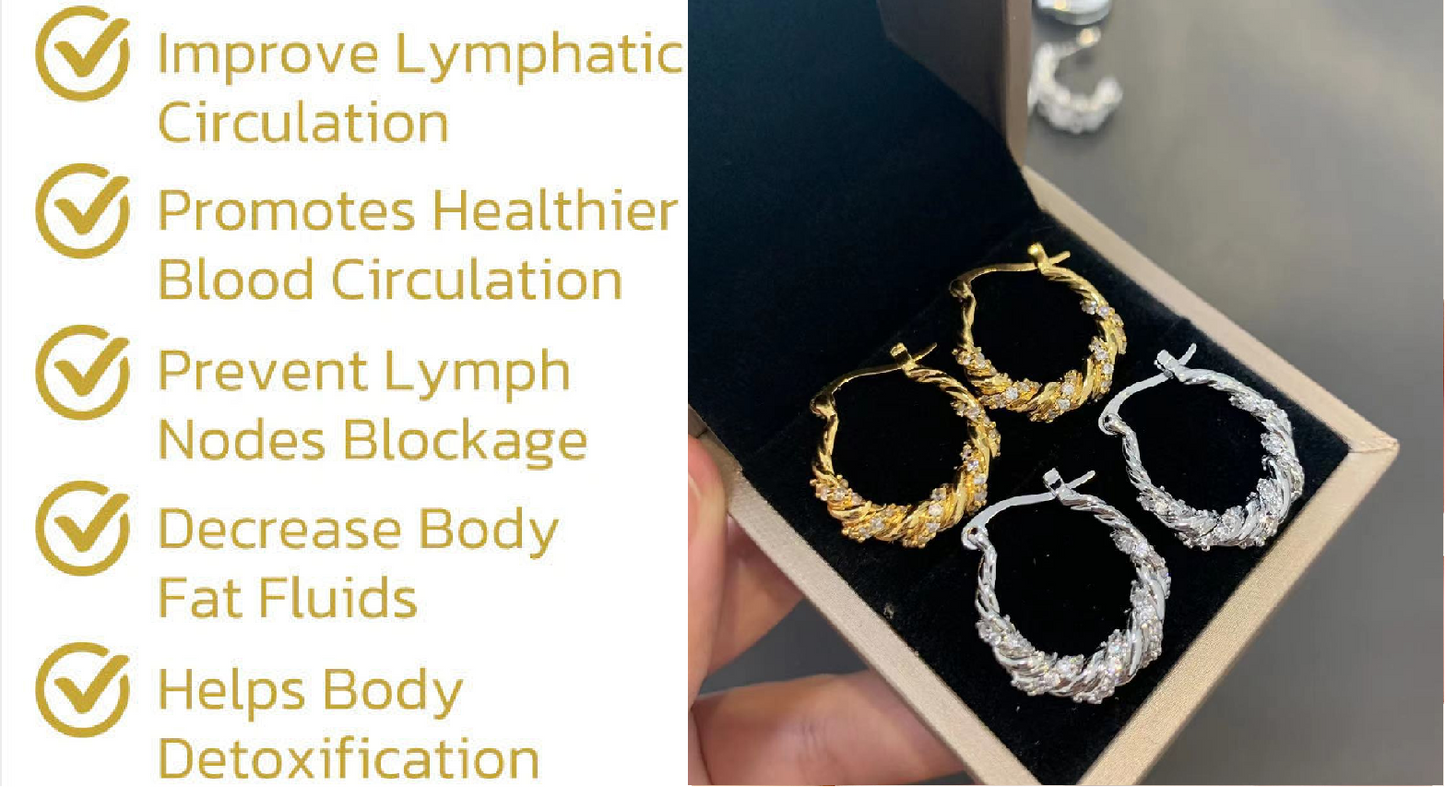 Lymphatic activity hoop earrings（Ending Soon Discount!🔥 )