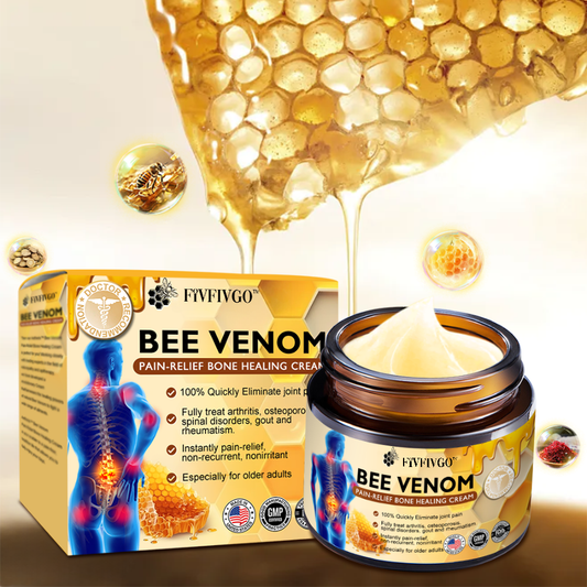 (🔥Last Day Sale-85% OFF🔥)Fivfivgo™ Bee Venom Instant Ultra Strength Pain Relief Therapy Cream