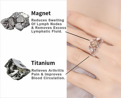 Lymphatic Magnetic Therapy Diamond Ring💖（🔥LAST DAY SALE-80% OFF)