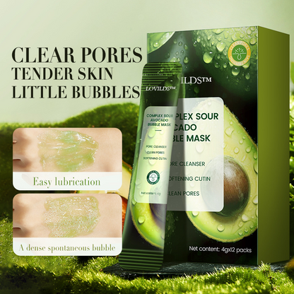 🔥LOVILDS™ Complex Acid Avocado Cleansing Facial Bubble Mask