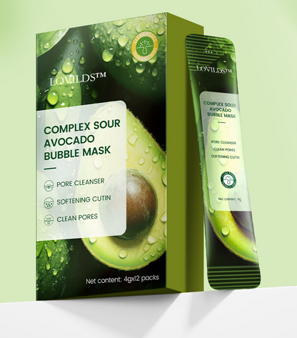 🔥LOVILDS™ Complex Acid Avocado Cleansing Facial Bubble Mask